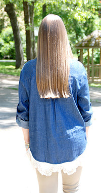 Denim and Lace - Top