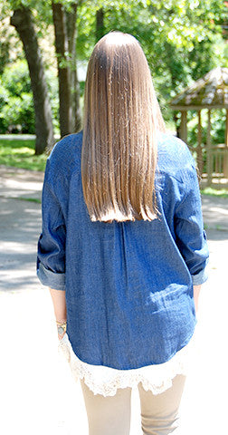 Denim and Lace - Top