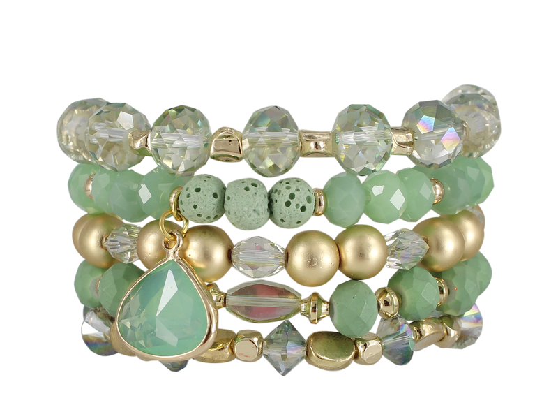 ERIMISH  -  DEWDROP STACK BRACELET SET