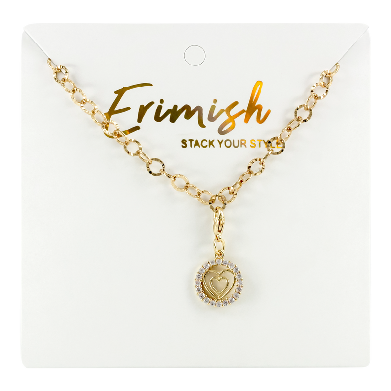 ERIMISH DOUBLE HEART NECKLACE