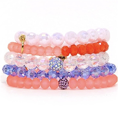 ERIMISH - WATERMELON PUNCH STACK BRACELET SET