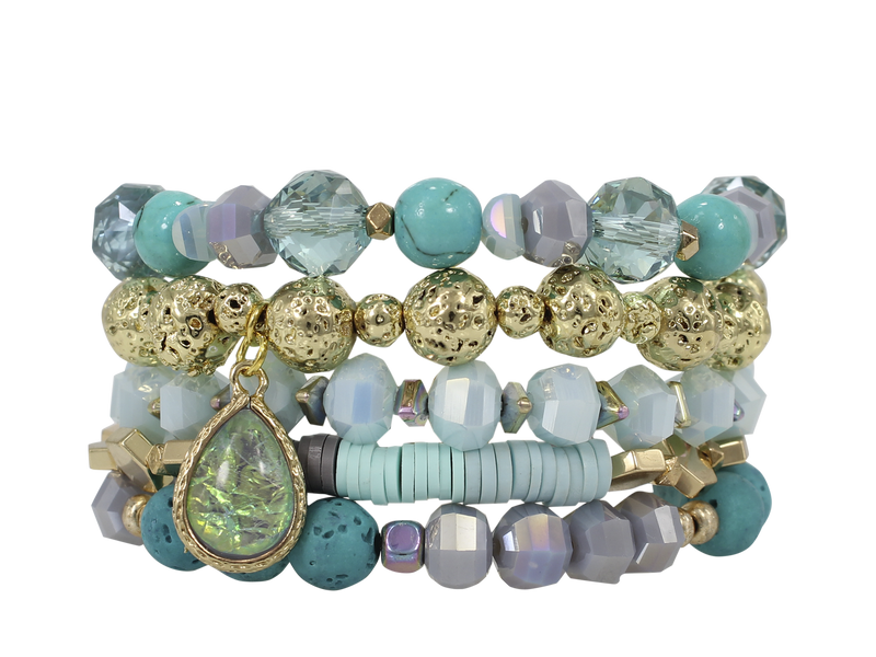 ERIMISH  -  EXTENDED SIZE SOFIA  STACK BRACELET SET