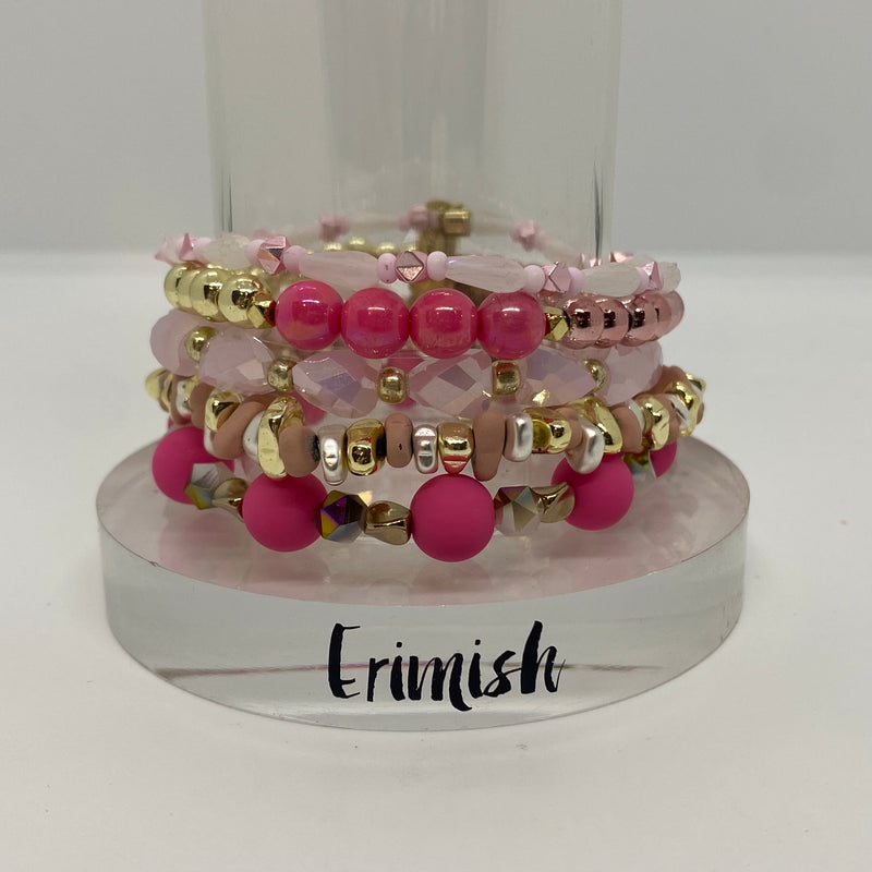 ERIMISH  -  EXTENDED SIZE SLEEPING BEAUTY STACK BRACELET SET