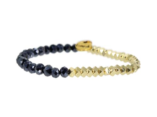 ERIMISH "GAMER" - NAVY AND GOLD - STACKABLE BRACELET