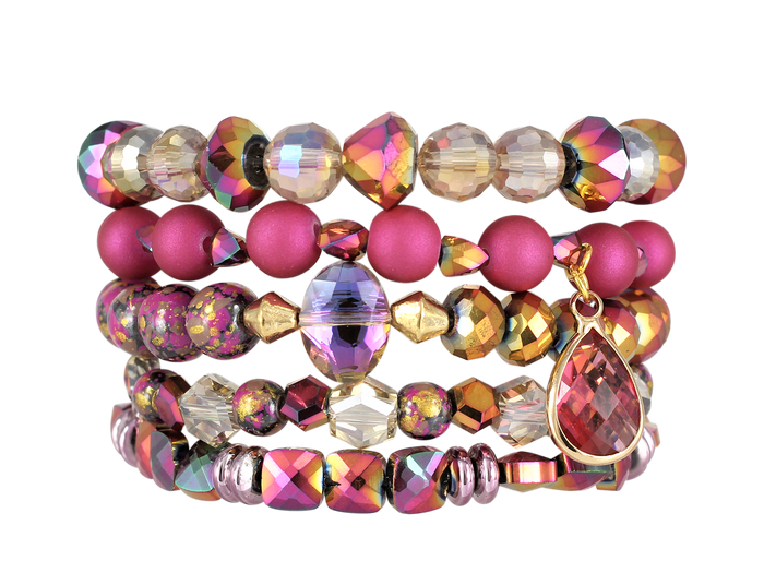 ERIMISH  - GINGER ROSE STACK BRACELET SET