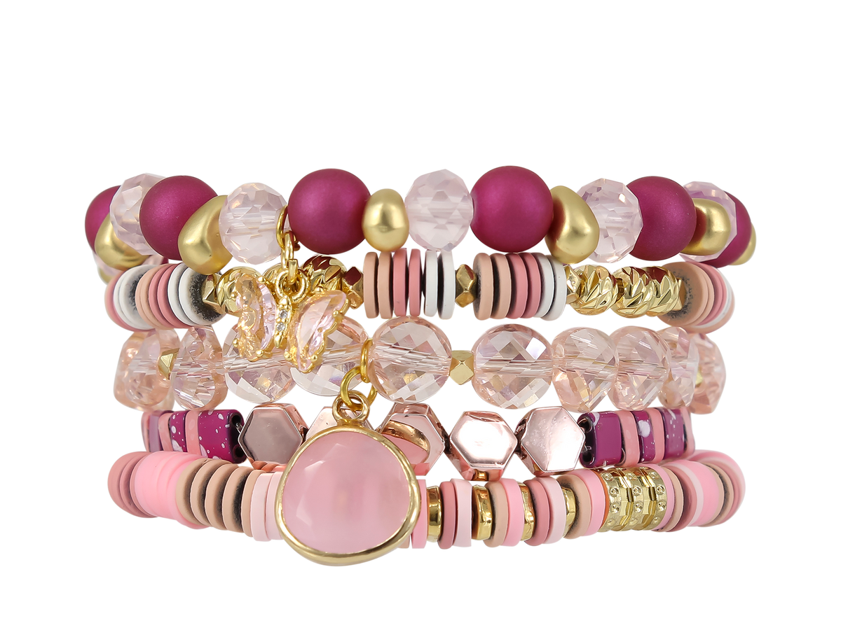 ERIMISH  GUMBALL STACK BRACELET SET