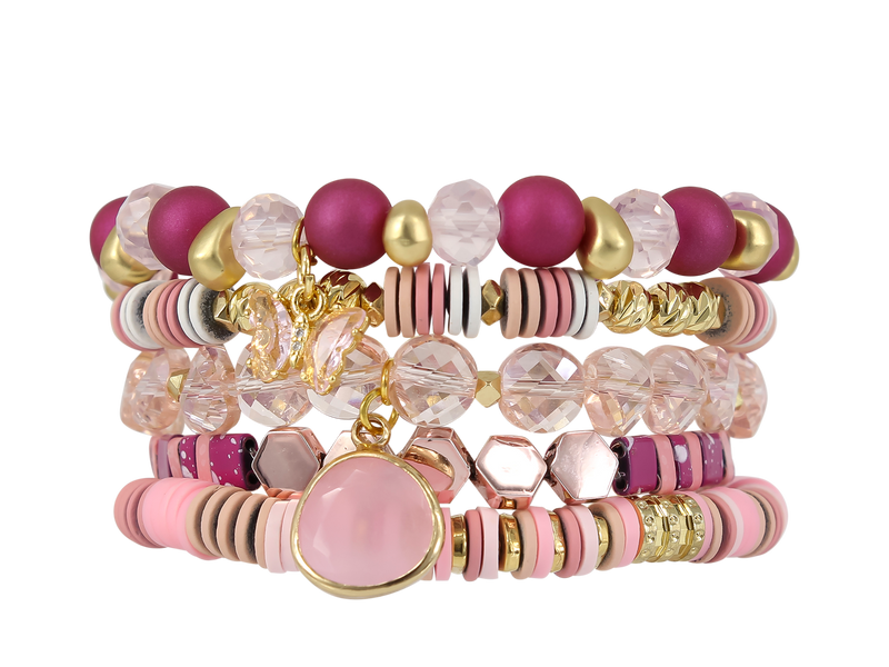 ERIMISH  GUMBALL STACK BRACELET SET