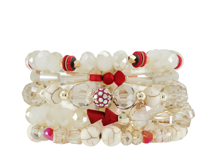 ERIMISH  - GUNSMOKE  5 BRACELET STACK