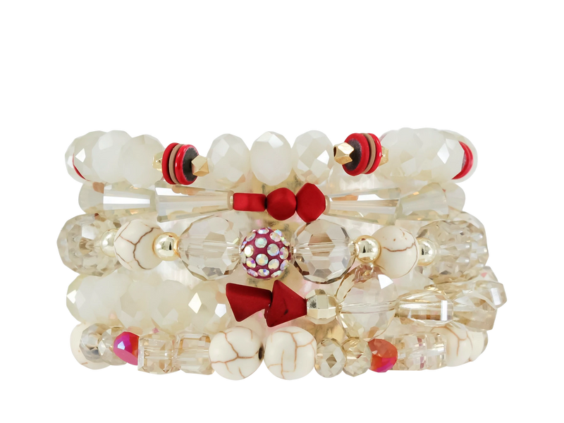 ERIMISH  - GUNSMOKE  5 BRACELET STACK