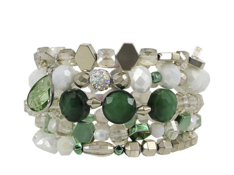 ERIMISH  -  EXTENDED SIZE FUJI STACK BRACELET SET