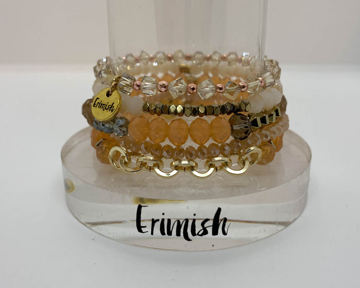 ERIMISH  -  AMBER STACK BRACELET SET