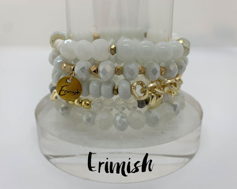 ERIMISH  -  SNOW PRINCESS -  STACK BRACELET SET