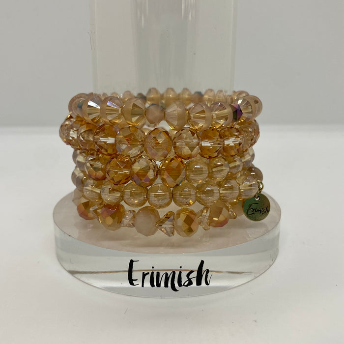 ERIMISH  -  ROSEBUD STACK BRACELET SET