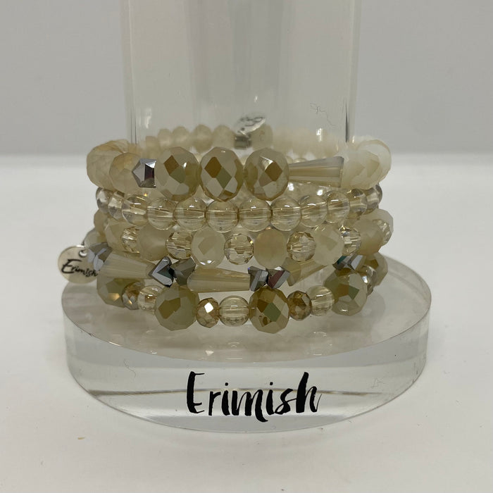 ERIMISH  -  FRENCH VANILLA STACK BRACELET SET
