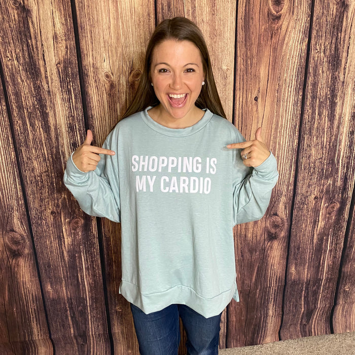 SEW IN LOVE "SHOPPING IS MY CARDIO" WEEKENDER