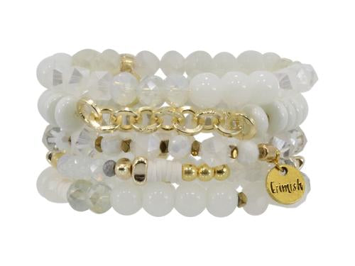 ERIMISH  -  MARSHMALLOW STACK BRACELET SET