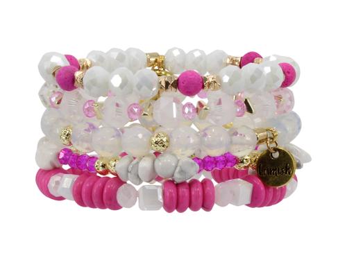 ERIMISH  - PINK PANTHER STACK BRACELET SET