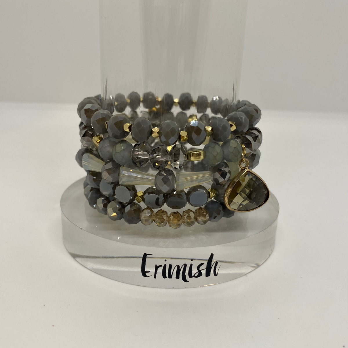 ERIMISH   -  SNOW WHITE  STACK BRACELET SET