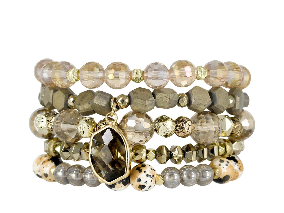 ERIMISH  - MARSHMALLOW STACK BRACELET SET