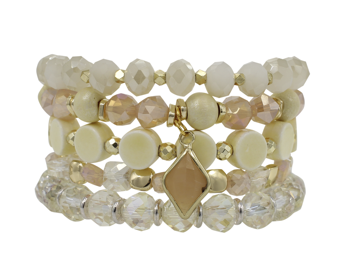 ERIMISH  -  EXTENDED SIZE MARIGOLD STACK BRACELET SET
