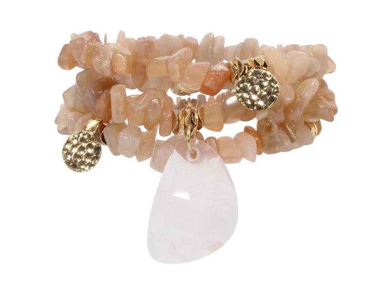 ERIMISH - SEA GLASS STACK - PINK