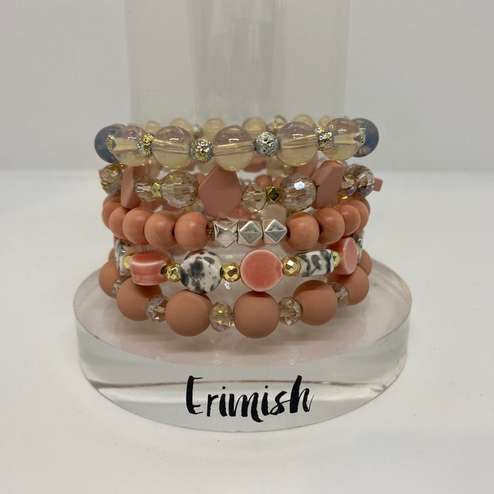 ERIMISH   -  PEACHLYN STACK BRACELET SET