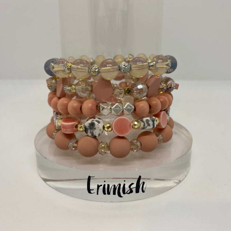 ERIMISH   -  PEACHLYN STACK BRACELET SET
