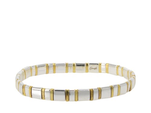 ERIMISH PICASSO -  MIXED UP SILVER  STACK BRACELET