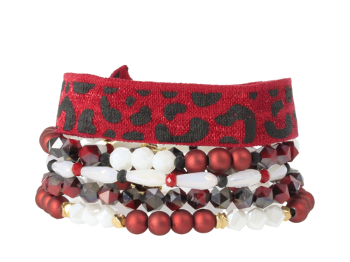 ERIMISH - GAMEDAY NFL REDBIRD BRACELET SET