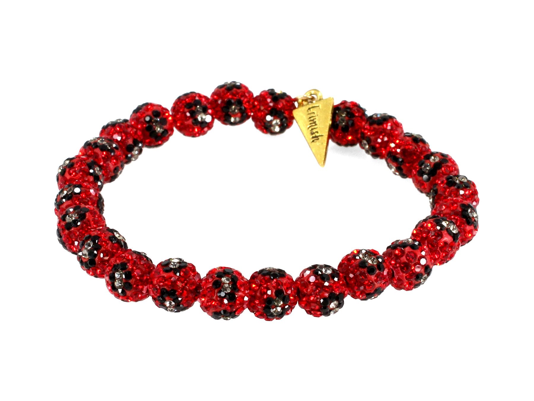 Red Crystal Rhinestone Ball Macrame Style Adjustable Bracelet Inspired By  Shamballa- 10mm - 91081 ASIN: B00BPVVT3U - Walmart.com