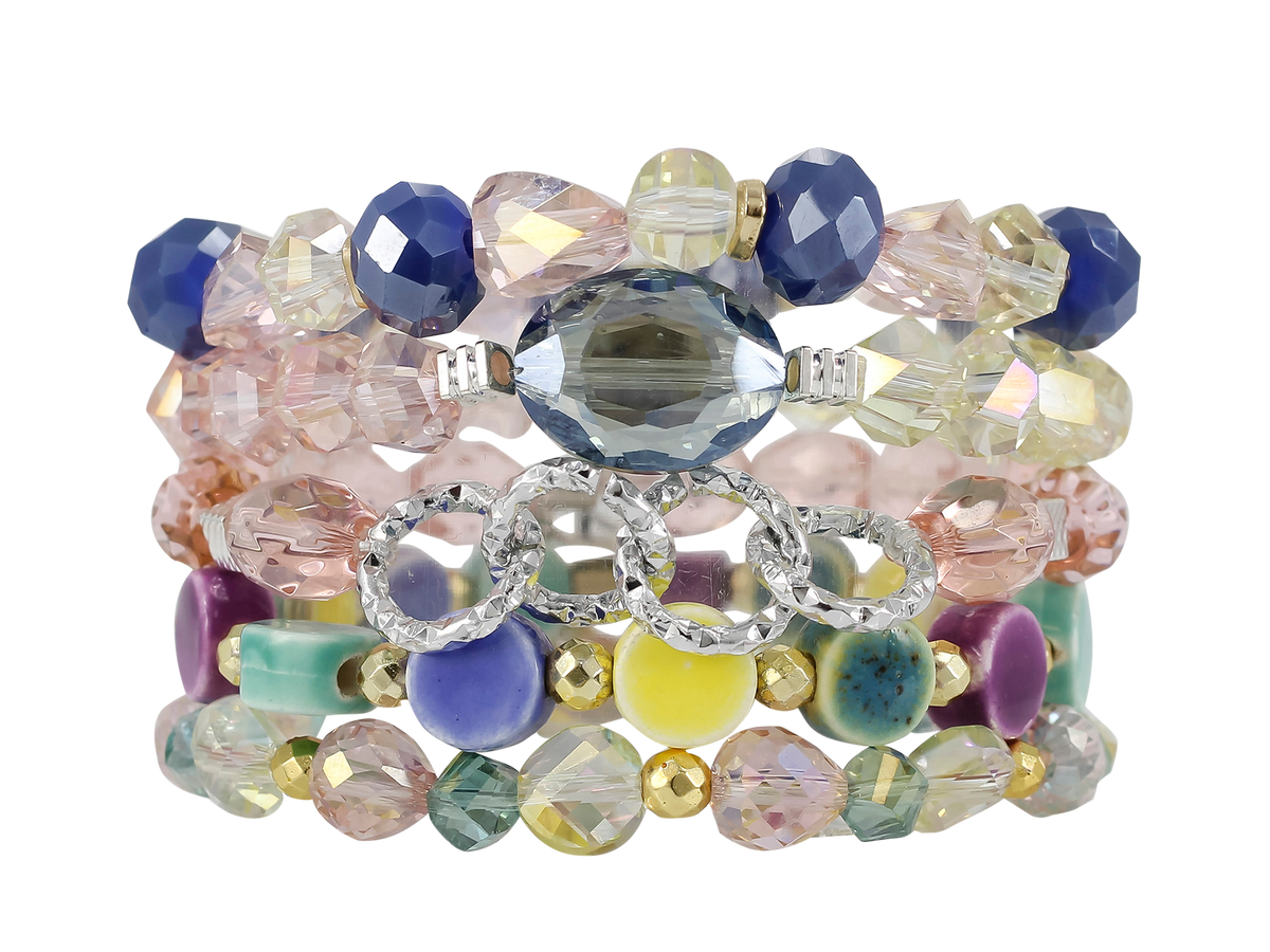 ERIMISH  ROCK CANDY  STACK BRACELET SET