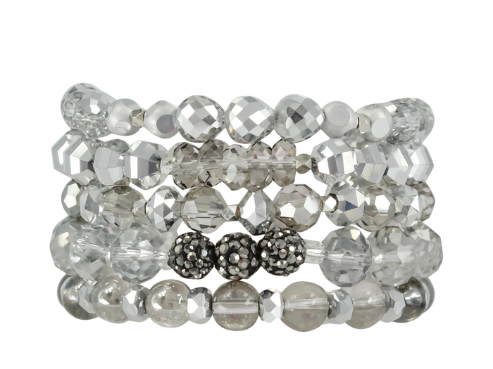 ERIMISH  - SILVER LINING 5 BRACELET STACK