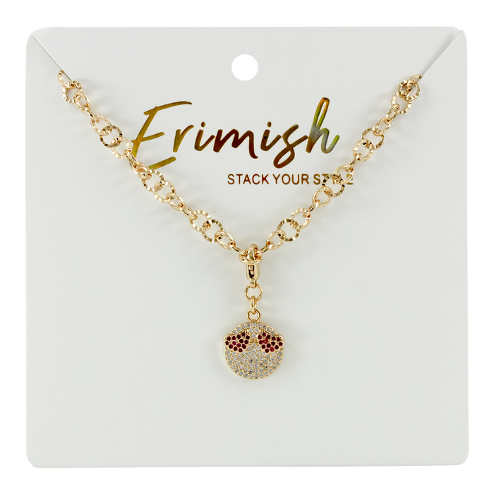 ERIMISH SMILEY FACE NECKLACE