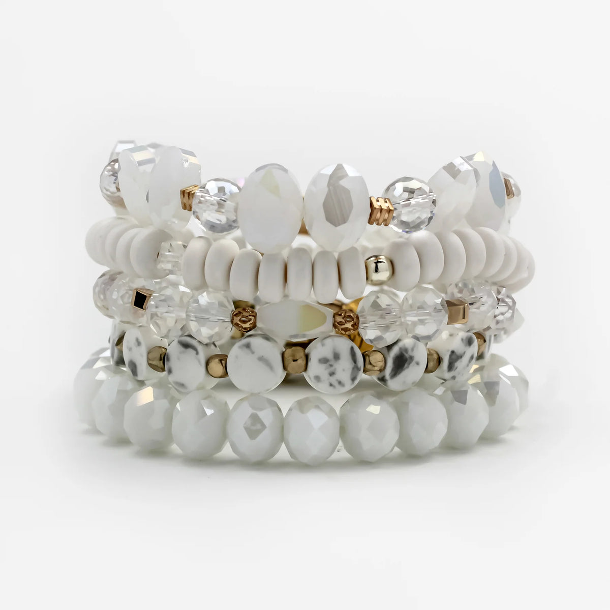 ERIMISH  -  SNOWY 5 BRACELET STACK