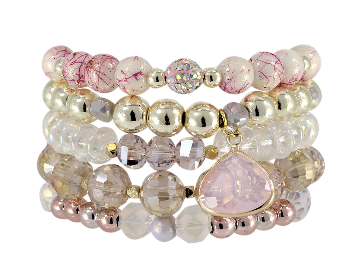EXTENDED SIZE -  TOUCAN STACK BRACELET SET