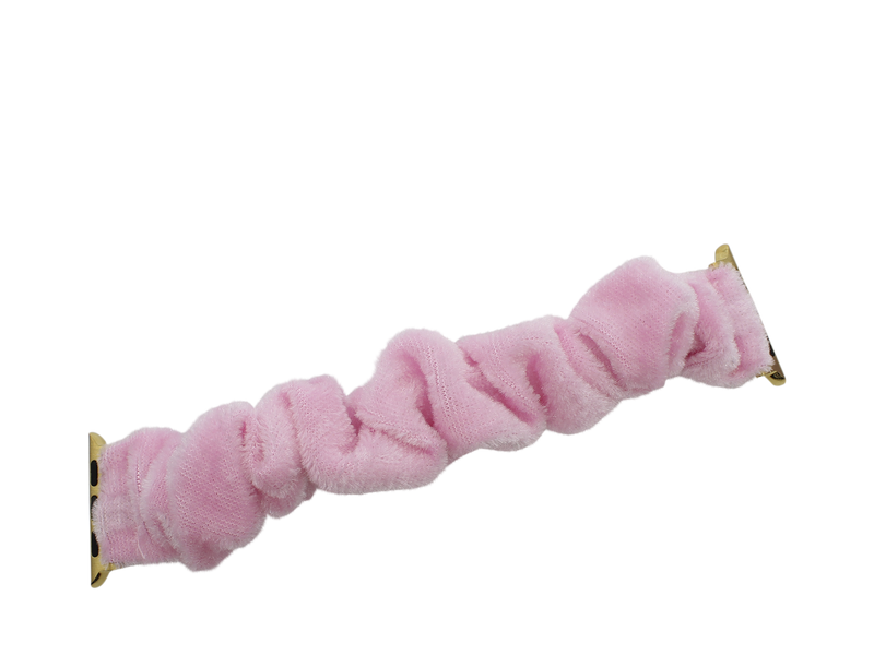 ERIMISH - SCRUNCHIE - PINK - APPLE WATCH BAND - 14CM