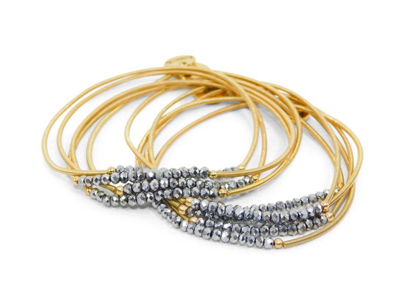 ERIMISH -  SLINKY STACK BRACELET SET - GOLD